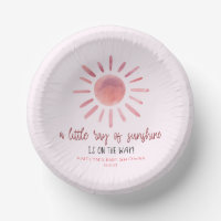 A Little Ray Of Sunshine Pink Sun Baby Shower