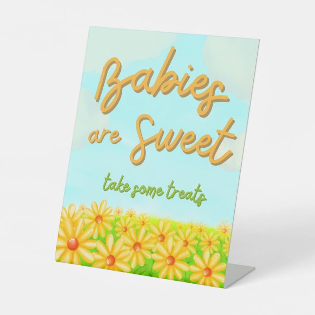 A Little Ray of Sunshine - Sweet  Pedestal Sign (Front)