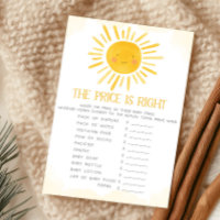 A Little Ray of Sunshine The Price Is Right Game