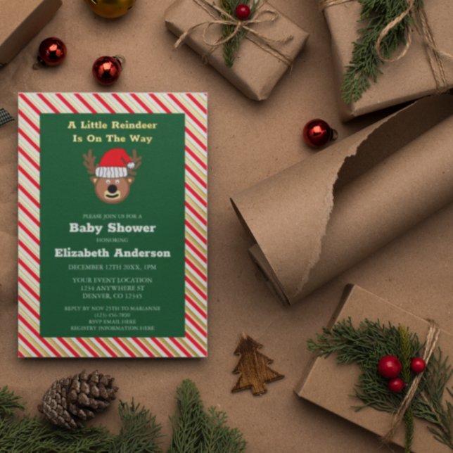 A Little Reindeer Is On The Way Baby Shower (Creator Uploaded)