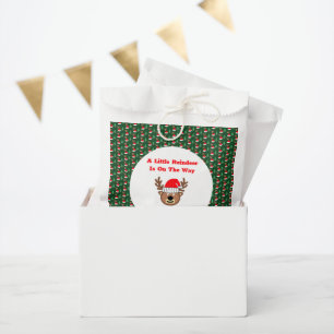 A Little Reindeer Is On The Way Favour Bags