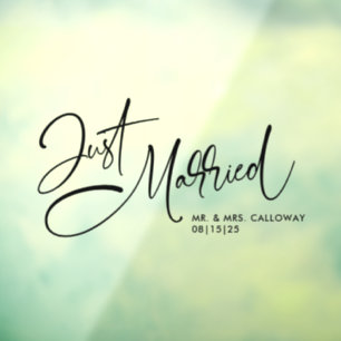 A Little Retro Just Married Car