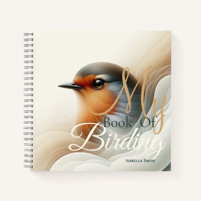 A Little Robin Book Of Birding Personalised  (Front)