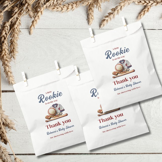 A Little Rookie on the Way - Baseball Baby Shower  Favour Bags (Creator Uploaded)