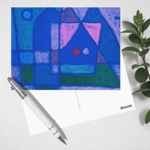 A little room in Venice by Paul Klee, Abstract Art Postcard