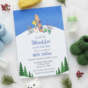 A Little Shredder Baby Shower Invitation