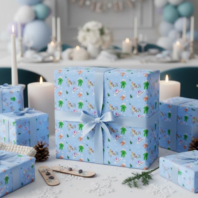A Little Shredder Snowboard Baby Mama Pattern Wrapping Paper (Creator Uploaded)
