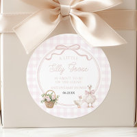 A Little Silly Goose Pink Floral Bow Baby Shower