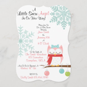 A Little Snow Angel Invitation