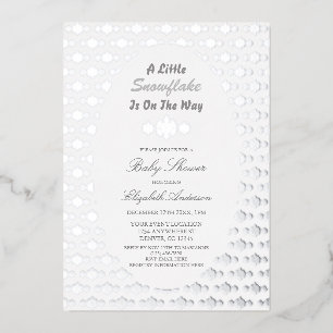 A Little Snowflake Is On The Way Baby Shower