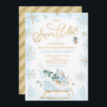 A Little Snowflake Is On The Way Baby Shower  Invi Invitation<br><div class="desc">A Little Snowflake Is On The Way Baby Shower Invitation</div>