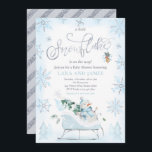 A Little Snowflake Is On The Way Baby Shower Invitation<br><div class="desc">A Little Snowflake Is On The Way Baby Shower Invitation</div>