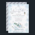 A Little Snowflake Is On The Way Baby Shower Invitation<br><div class="desc">A Little Snowflake Is On The Way Baby Shower Invitation</div>