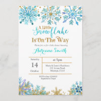 A little snowflake is on the way baby shower