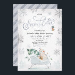A Little Snowflake Is On The Way Baby Shower Invitation<br><div class="desc">A Little Snowflake Is On The Way Baby Shower Invitation</div>