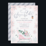 A Little Snowflake Is On The Way Baby Shower Invitation<br><div class="desc">A Little Snowflake Is On The Way Baby Shower Invitation</div>