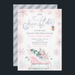 A Little Snowflake Is On The Way Baby Shower Invitation<br><div class="desc">A Little Snowflake Is On The Way Baby Shower Invitation</div>