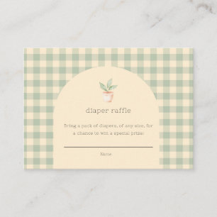 A Little Sprout is on the Way Baby Shower  Enclosu Enclosure Card