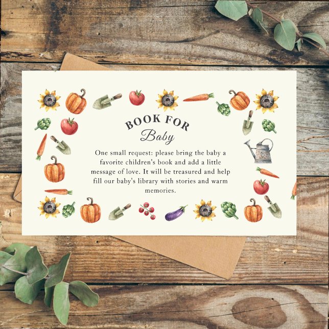 A Little Sprout Is On the Way | Book for Baby Encl Enclosure Card (Creator Uploaded)