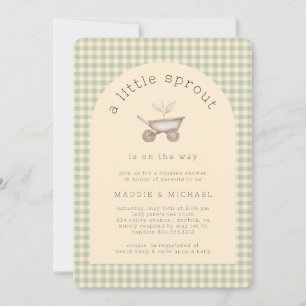 A Little Sprout is on the Way Couples Baby Shower Invitation