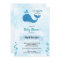 A Little Squirt Baby Whale Baby Shower Invitation
