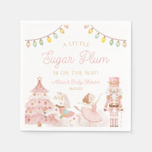 A Little Sugar Plum Nutcracker Baby Shower Napkin