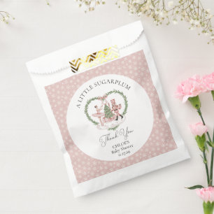 A Little Sugarplum Pink Nutcracker Baby Shower Favour Bags