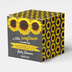 A Little Sunflower Is On The Way! Baby Shower Favour Box