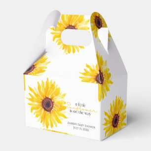 A Little Sunflower is on the Way Shower Favour Box