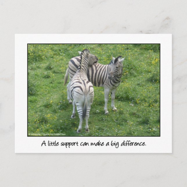 A little support...Love and Friendship Postcard (Front)