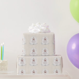 A Little Swan Winter Princess Baby Shower Wrapping Paper