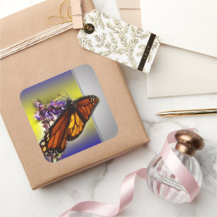 A Little Sweet Butterfly Square Sticker