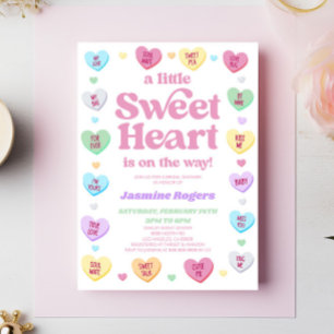 A Little Sweet Heart Valentine's Day Baby Shower Invitation