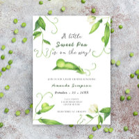 A Little Sweet Pea Is On The Way Baby Shower