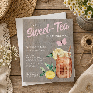 A little Sweet-Tea Budget Baby Shower Invitation