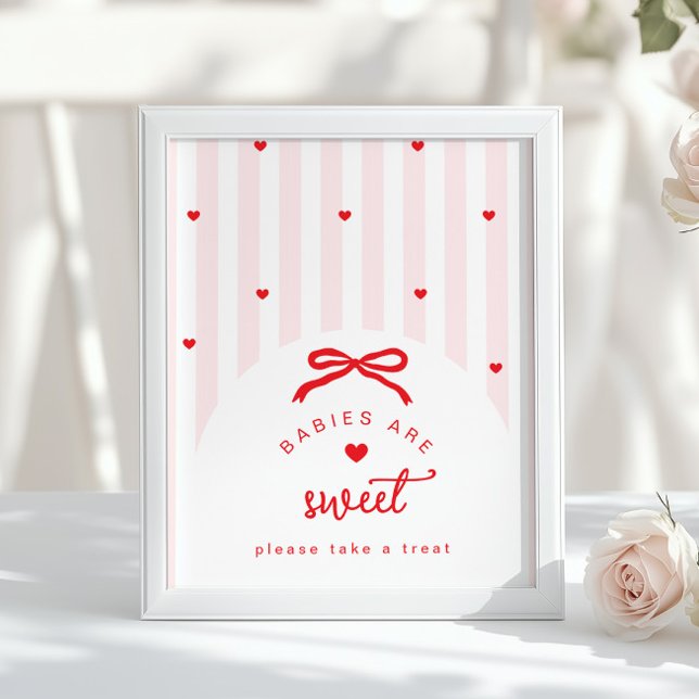 A Little Sweetheart Babies are sweet coquette Bow Poster (Creator Uploaded)