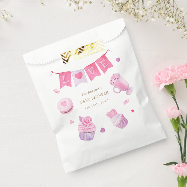 A Little Sweetheart Baby Shower Favour Bags (Sealed)