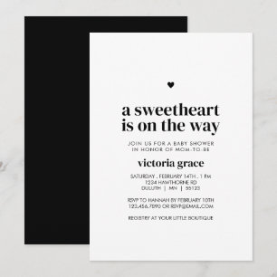 A Little Sweetheart Baby Shower Invitation