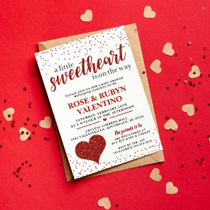 A Little Sweetheart Baby Shower Invitation