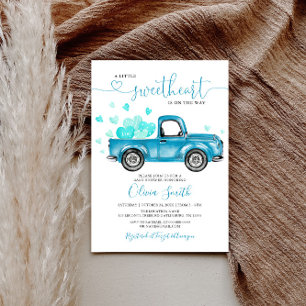 A Little Sweetheart Hearts Baby Shower Invitation