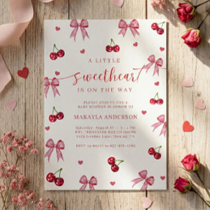 A Little Sweetheart Valentine Baby Shower Invitation
