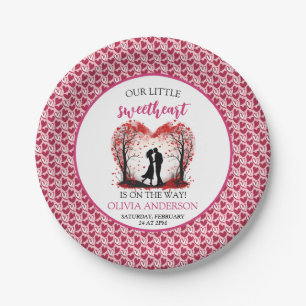 A Little Sweetheart Valentine Paper Plate