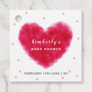 A Little Sweetheart Valentines Baby Shower Favour Tags