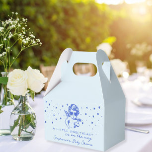 A Little Sweetheart Valentines Boy Baby Shower Favour Box