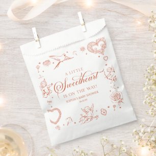A Little Sweetheart Valentine's Day Baby Shower Favour Bags
