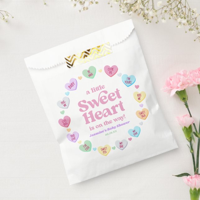 A Little Sweetheart Valentine's Day Baby Shower Favour Bags (Sealed)
