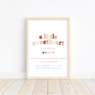 A Little Sweetheart Valentines Welcome Poster