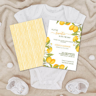 A Little Sweetie is on the Way Lemons Invitation