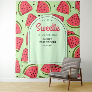 A Little Sweetie Summer Watermelon Baby Shower  Tapestry