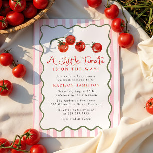 A Little Tomato Is on the Way Baby Shower Invitation